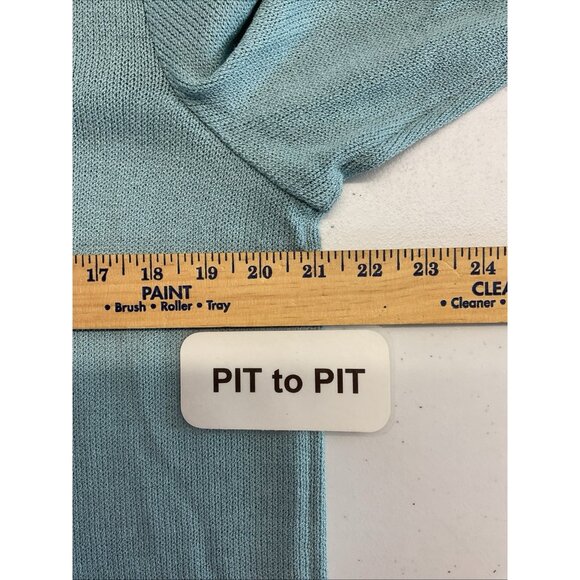 ST. JOHN Sport Wool Blend Full‎ Zip Up hoodie Cardigan Size S Old money Blue - Picture 4 of 9